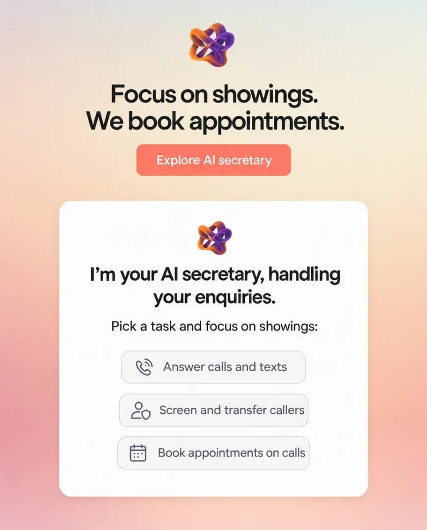 A Selzee-made ad for Yousquared offering an AI secretary that answers calls and books appointments: a lead-generation ad where the sale happens later, so the ad has no purchase value to report
