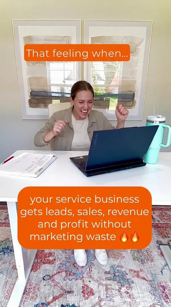 An ad Selzee made for Quinn Marketing: your service business gets leads, sales, revenue and profit without marketing waste